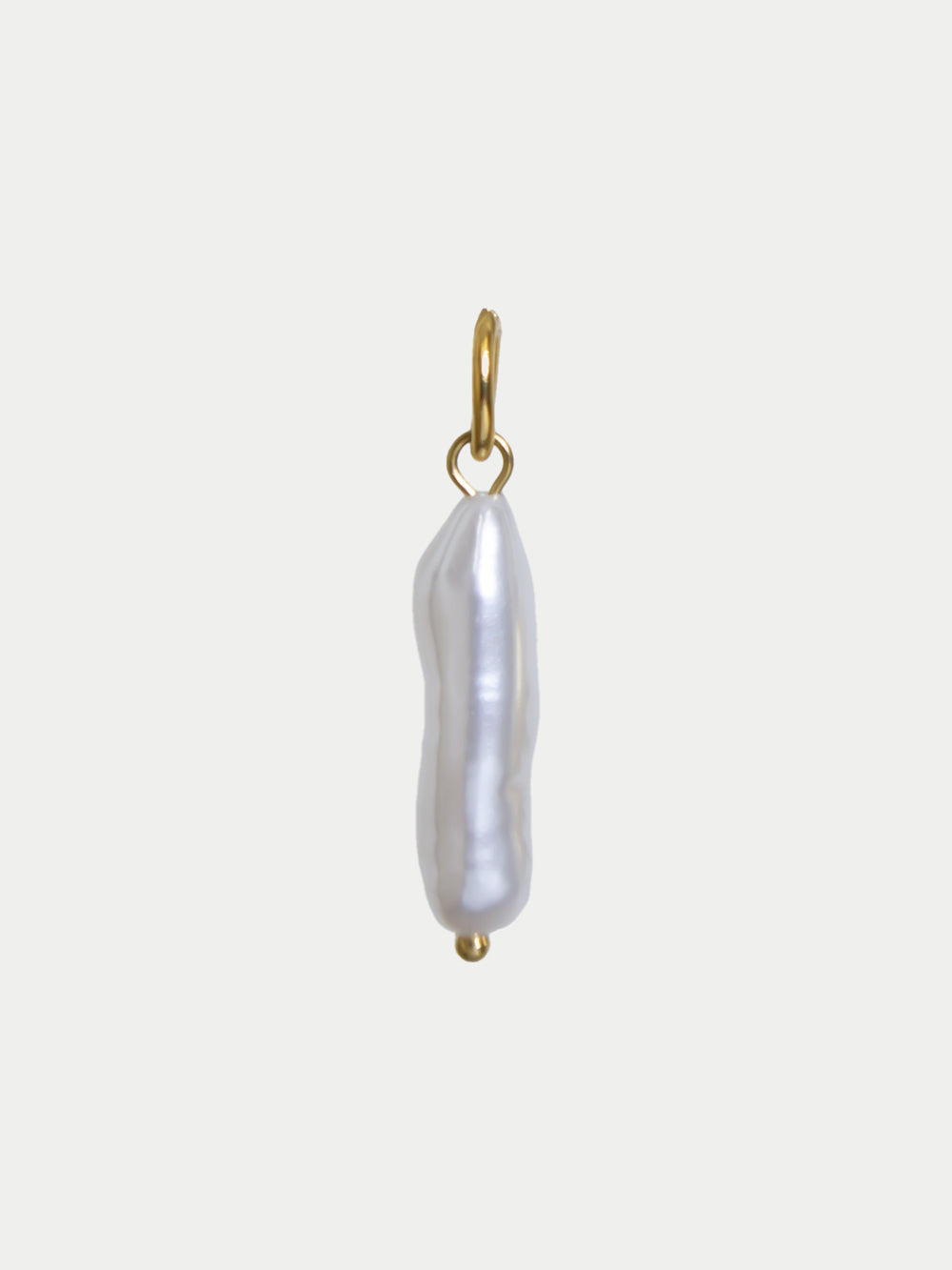 Charm Perla lunga inossidabile 316L