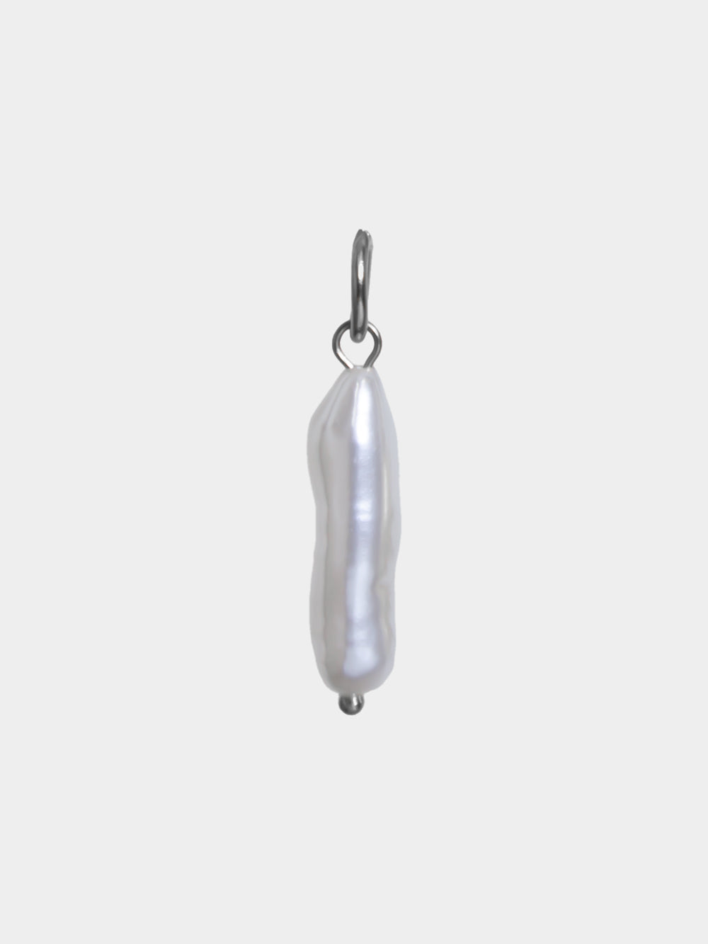Charm Perla lunga inossidabile 316L