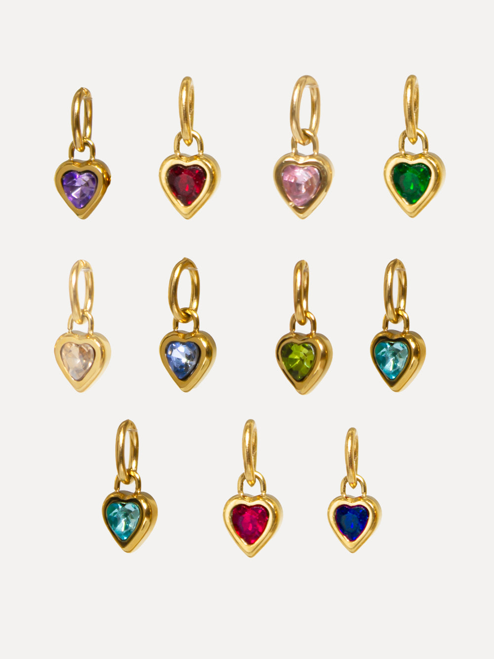Charm cuore colorato