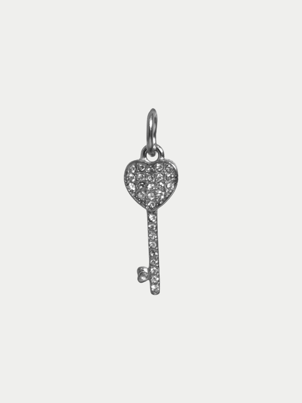Charm Chiave del Cuore in acciaio inossidabile 316L
