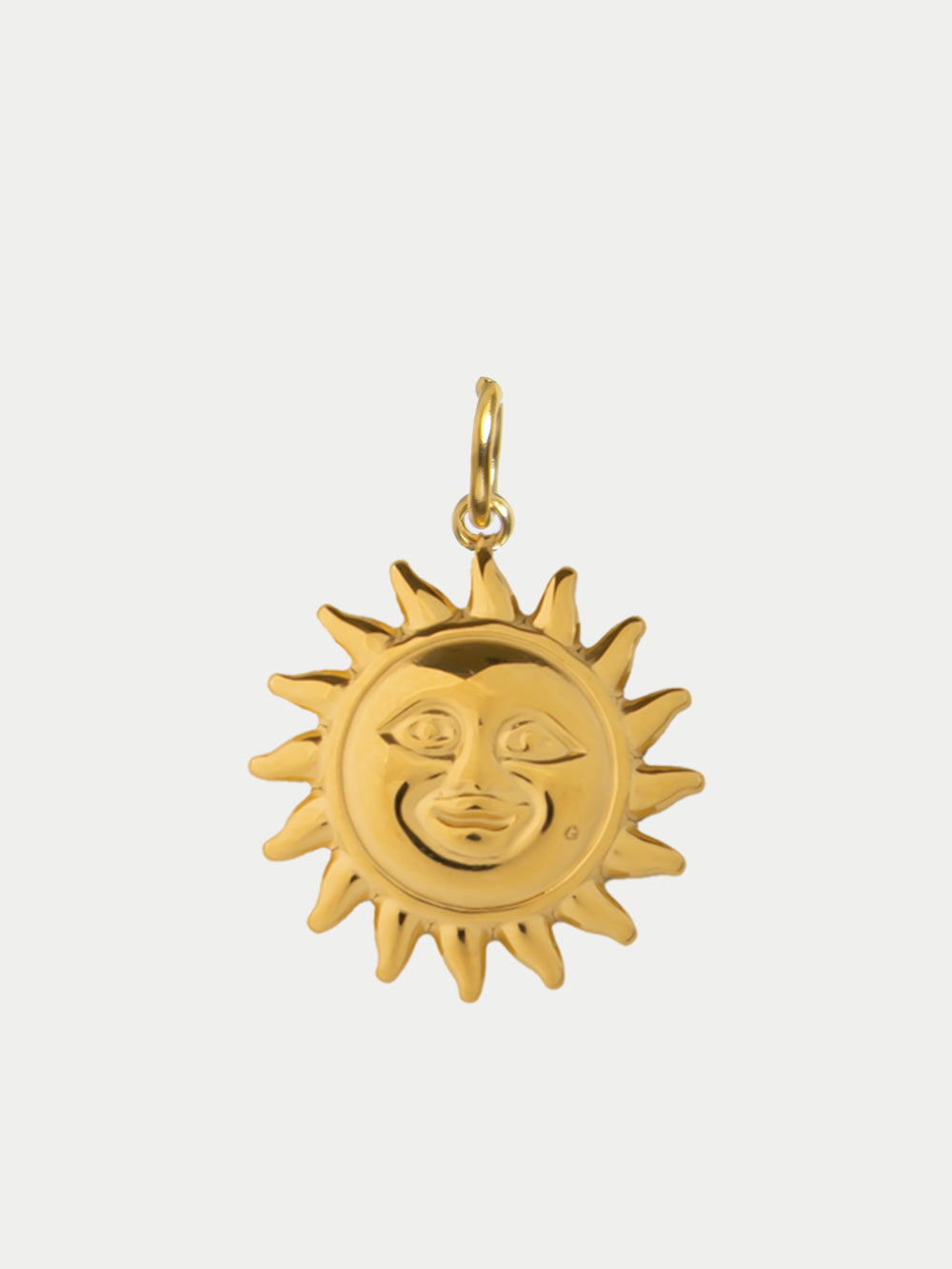 Charm Sole grande 4cm in acciaio inossidabile 316L