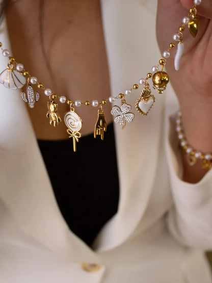 Collana personalizzabile Victoria - Gold/Silver