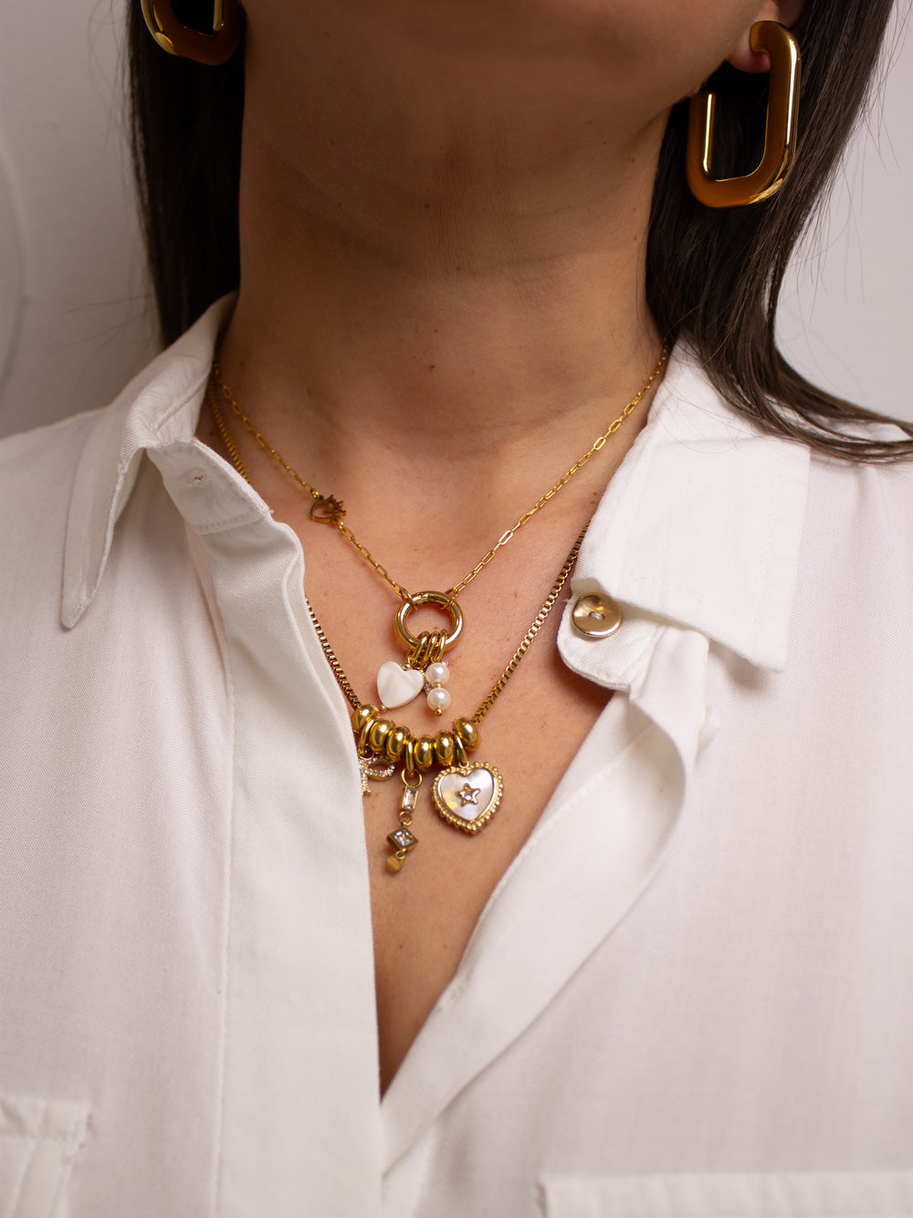 Charm Cuore Madreperla