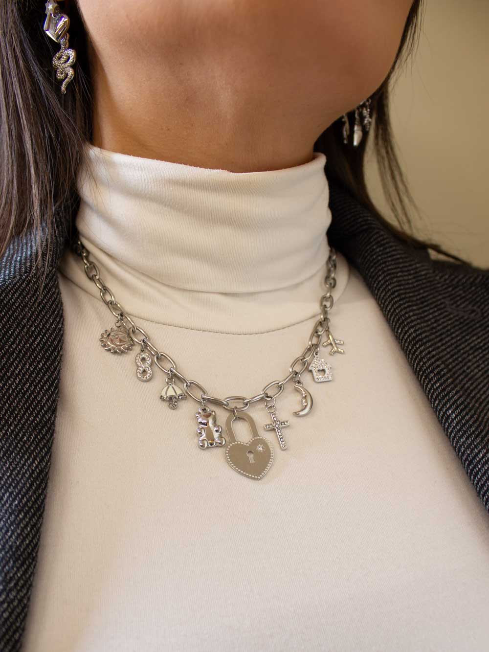 Collana personalizzabile Jakarta - Silver